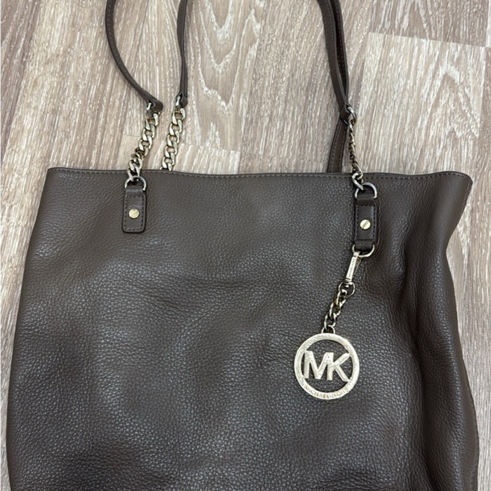 Michael Kors Taupe Leather Tote